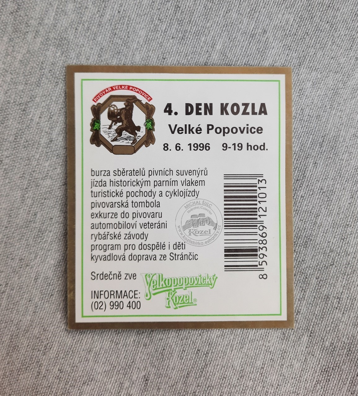 DK04 020 Etiketa z  lahve