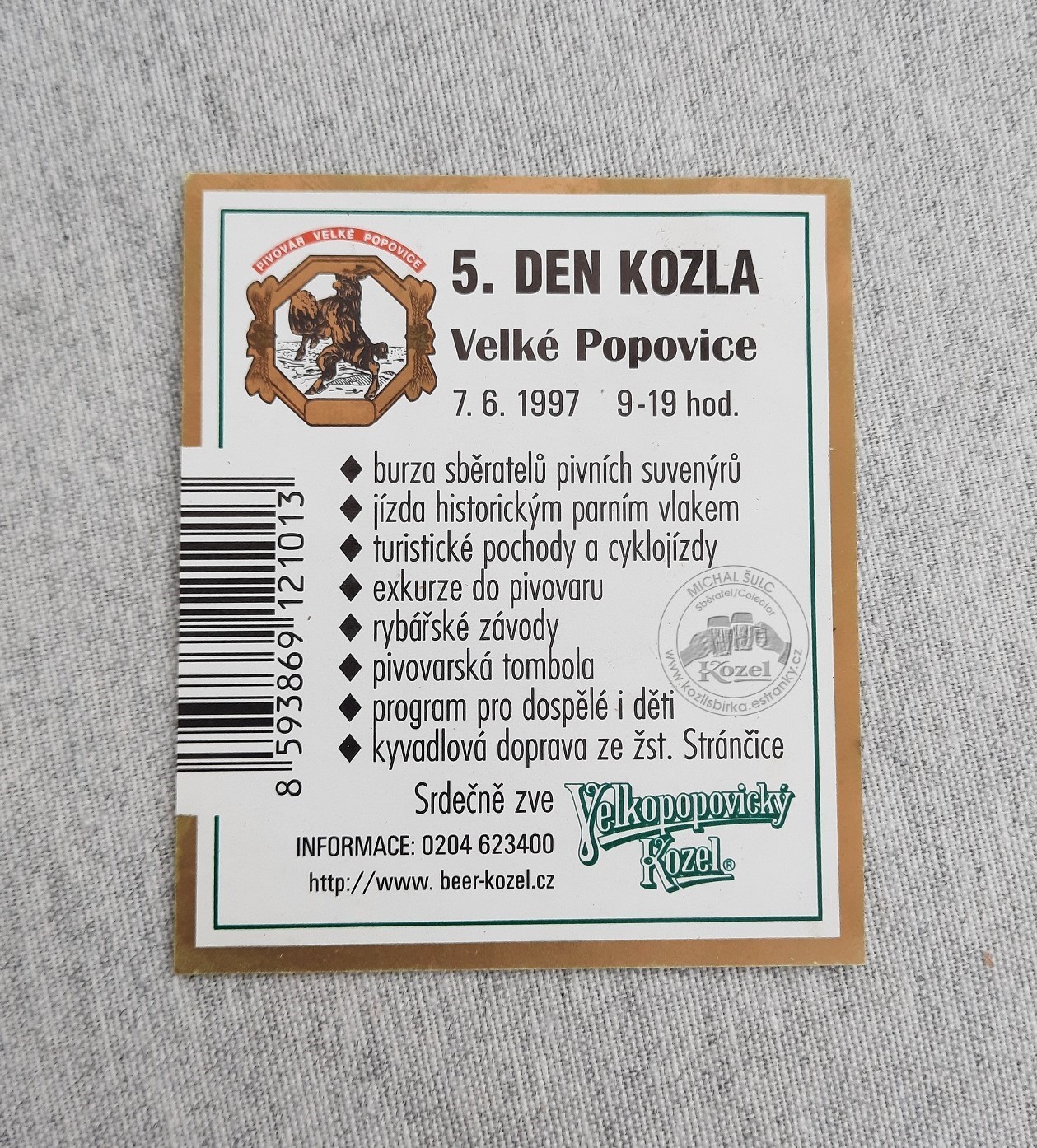 DK05 020 Etiketa z  lahve