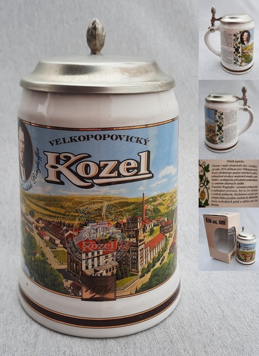 K00122 0,5L Ušák v originálním balení, text česky, německy, anglicky a rusky, na dně logo jKv Czech Hand Made, rok 2013