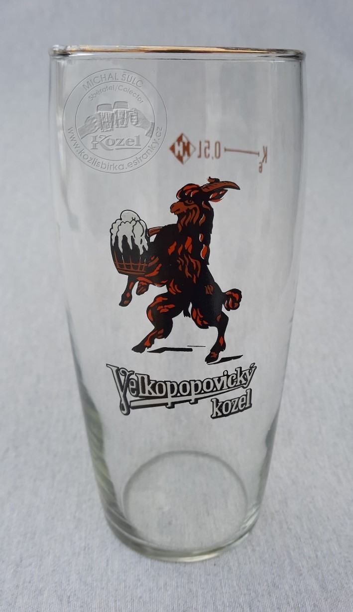 S01620 0,5L Na tmavé pivo, kozel do hněda, hnědý cejch
