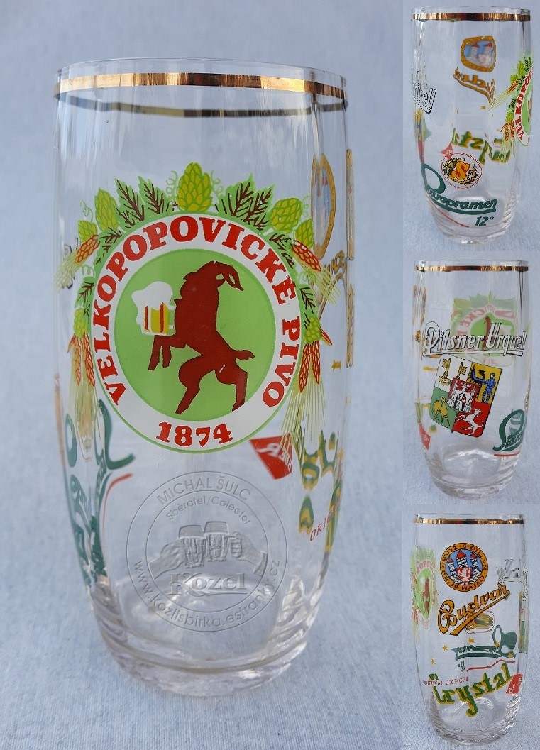 S00433 0,5L Hraněná luxusní sklenice, broušený cejch