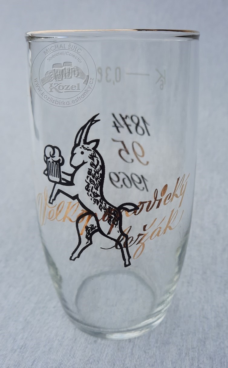 S00501 0,3L Sklenice k 95. výročí Kozla, bílý cejch