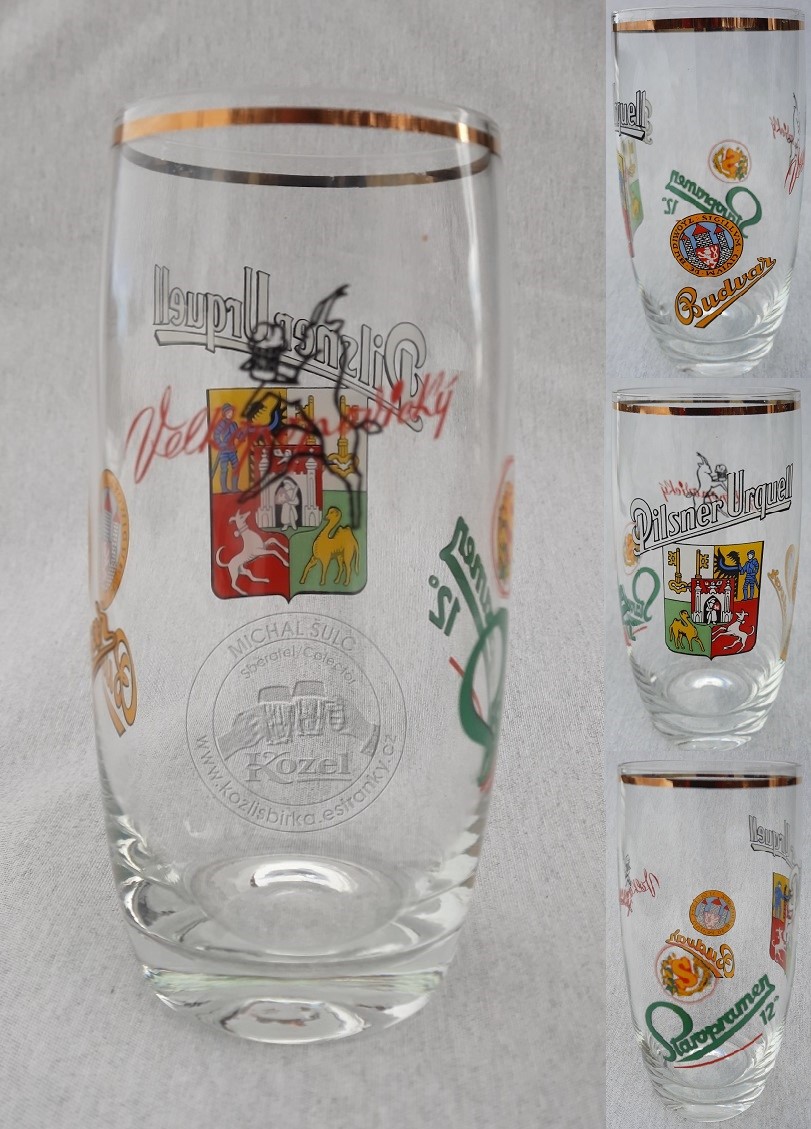S00558 0,5L Černý kozel, Budvar, Pilsner Urquell, Staropramen, bez cejchu