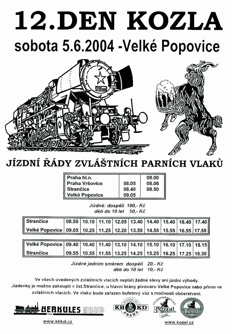 DK12 058 Jízdní řád páry